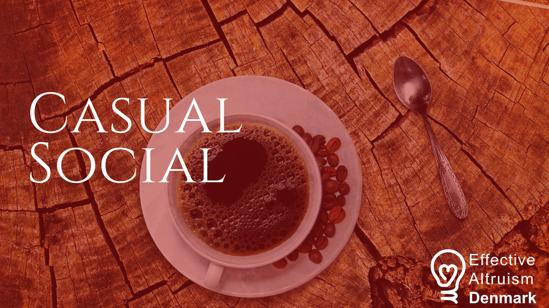 Event banner, cup of coffee